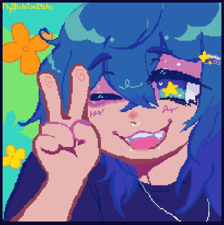 Pixel self portrait